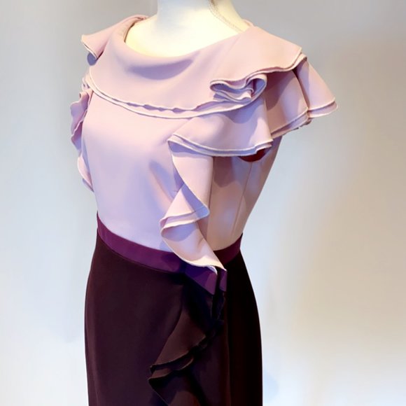 Lavender and Plum Dress - Picture 3 of 6